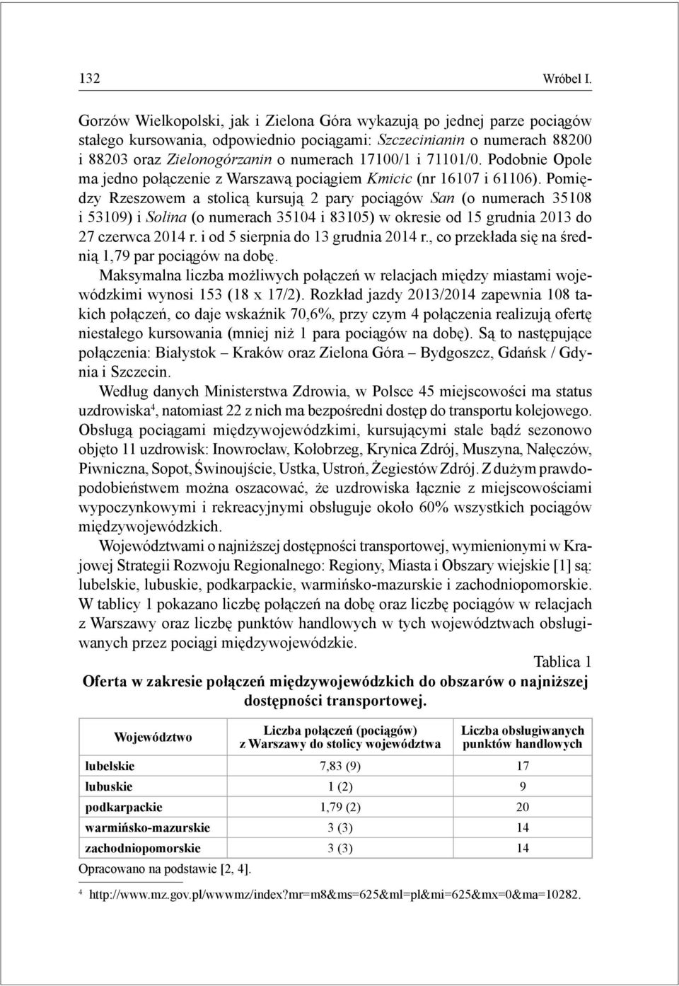 71101/0. Podobnie Opole ma jedno połączenie z Warszawą pociągiem Kmicic (nr 16107 i 61106).