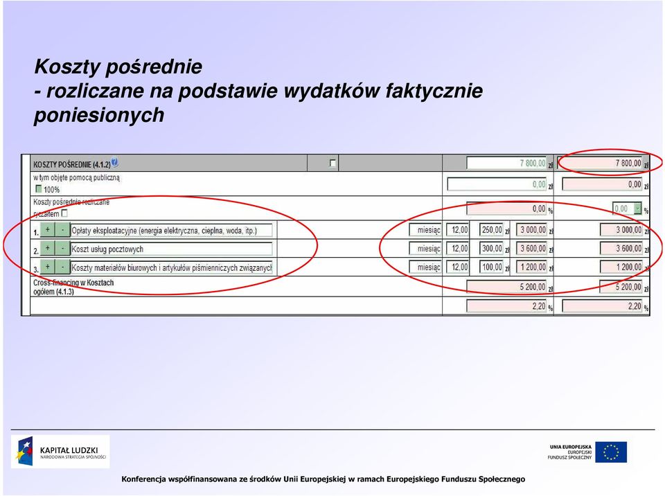 podstawie wydatków