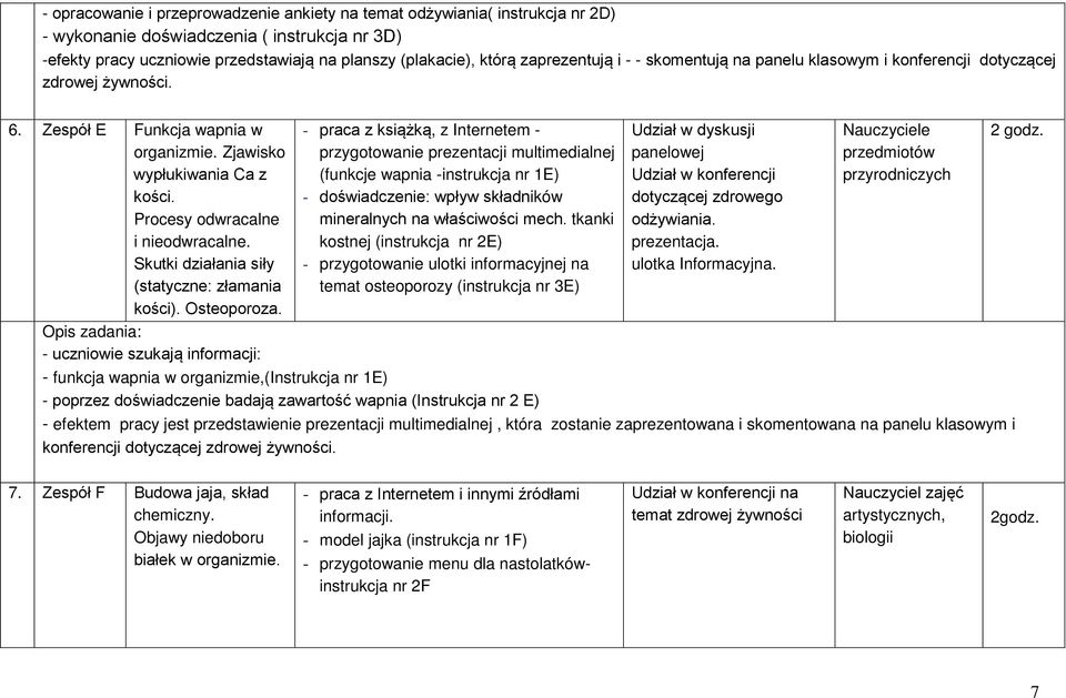 Procesy odwracalne i nieodwracalne. Skutki działania siły (statyczne: złamania kości). Osteoporoza.