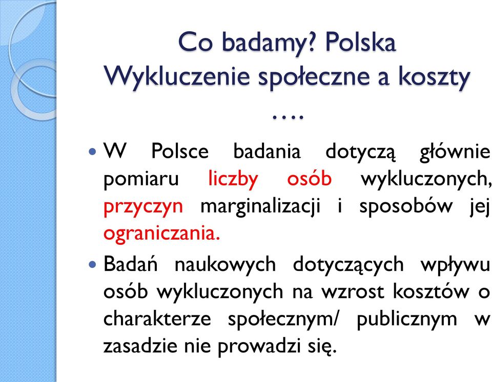 marginalizacji i sposobów jej ograniczania.