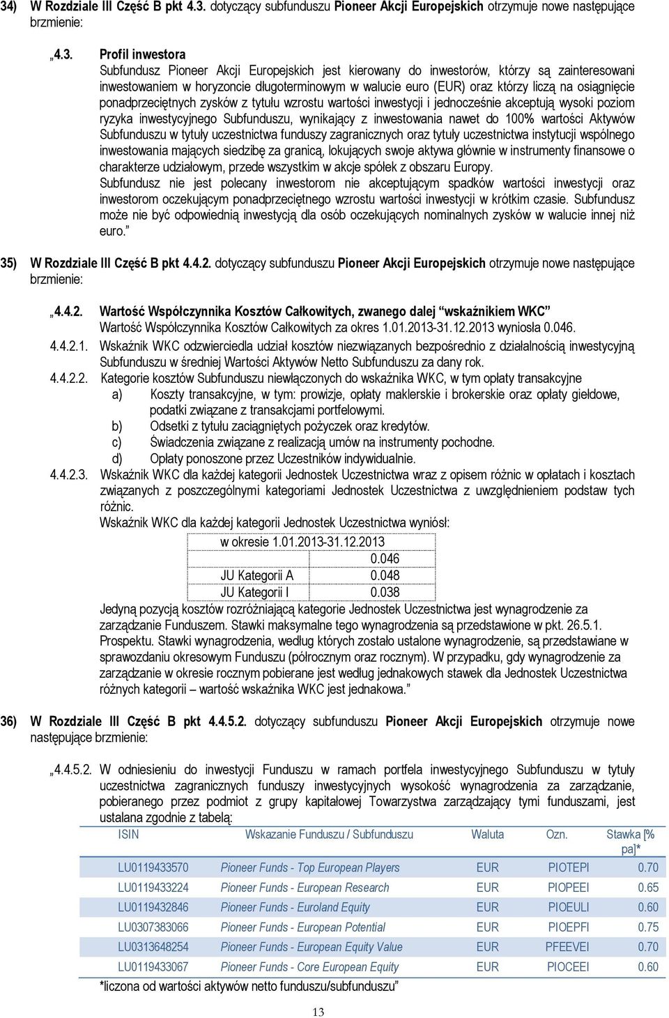 i jednocześnie akceptują wysoki poziom ryzyka inwestycyjnego Subfunduszu, wynikający z inwestowania nawet do 1% wartości Aktywów Subfunduszu w tytuły uczestnictwa funduszy zagranicznych oraz tytuły