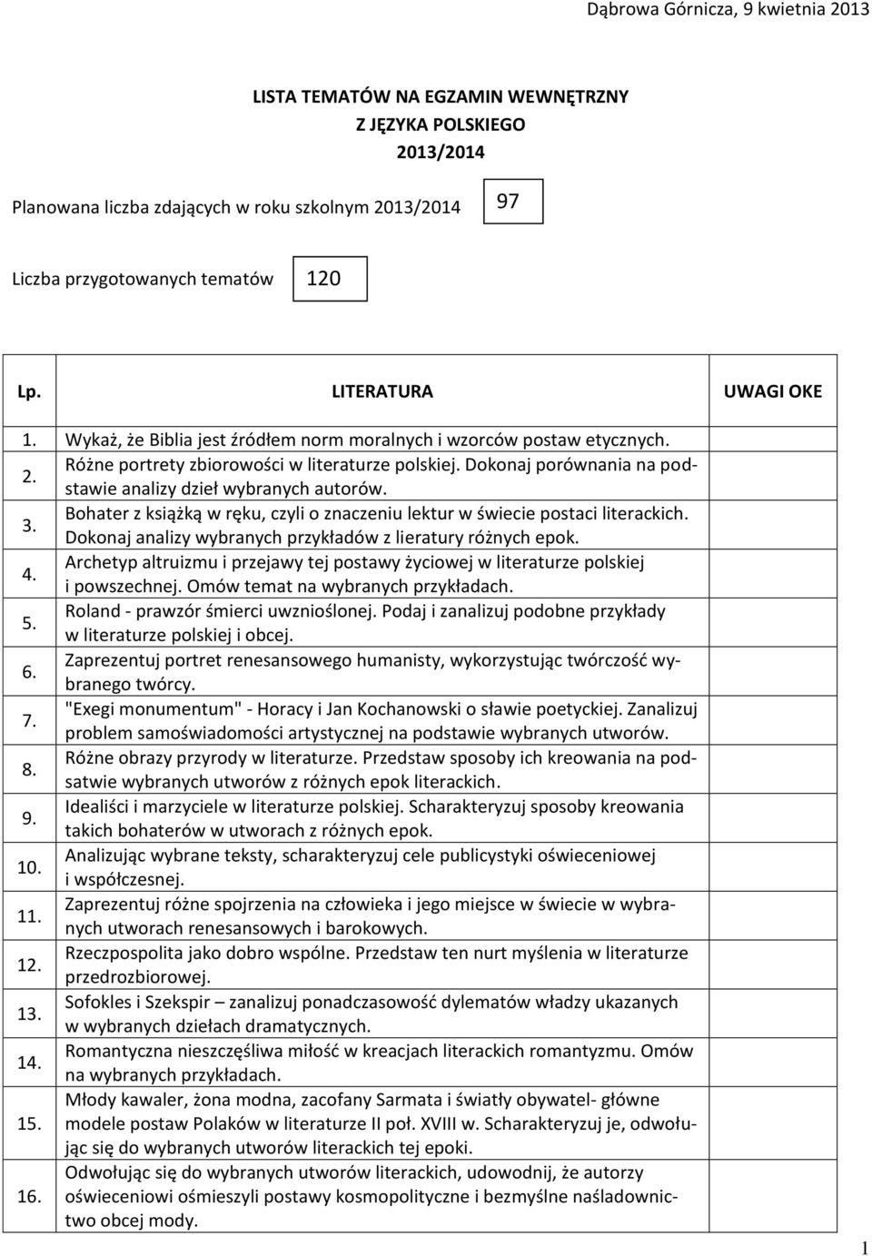 Dokonaj porównania na podstawie analizy dzieł wybranych autorów. 3. Bohater z książką w ręku, czyli o znaczeniu lektur w świecie postaci literackich.