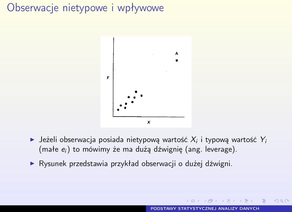 (małe e i ) to mówimy że ma dużą dźwignię (ang.