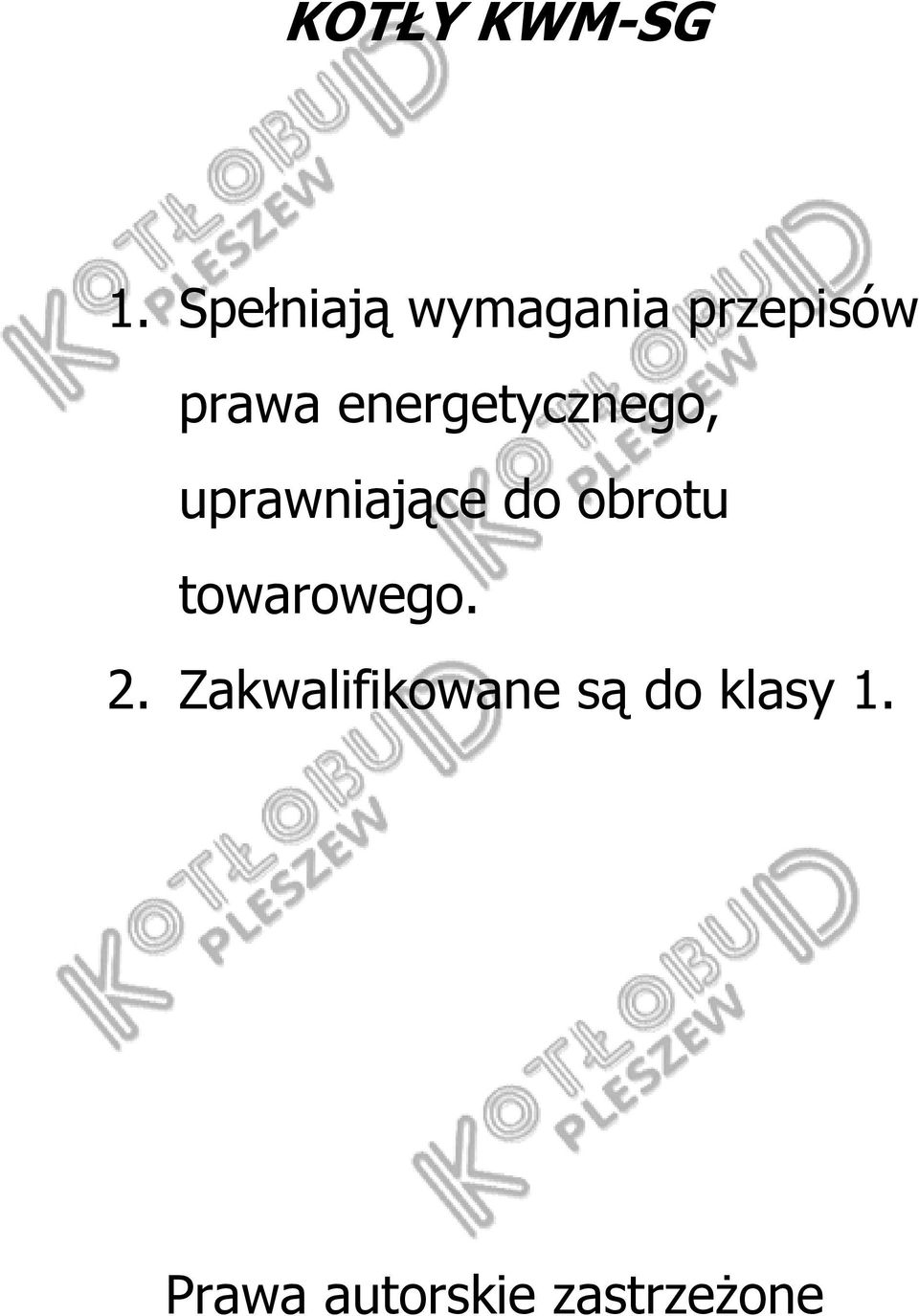 energetycznego, uprawniające do obrotu