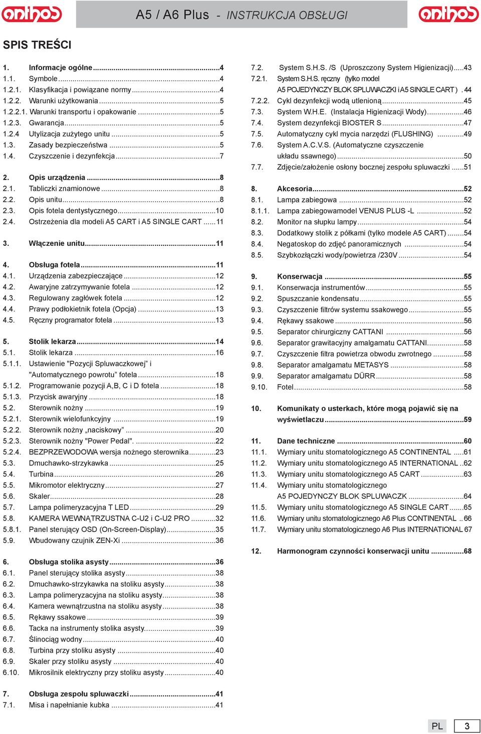 ..11 3. Włączenie unitu...11 4. Obsług fotel...11 4.1. Urządzeni zbezpieczjące...12 4.2. Awryjne ztrzymywnie fotel...12 4.3. Regulowny zgłówek fotel...12 4.4. Prwy podłokietnik fotel (Opcj)...13 4.5.