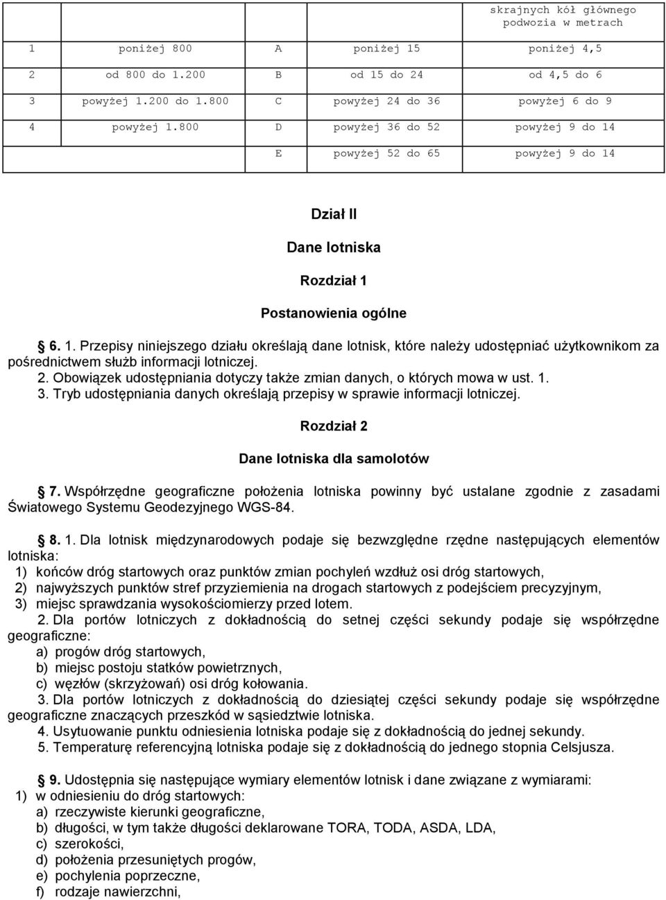 2. Obowiązek udostępniania dotyczy także zmian danych, o których mowa w ust. 1. 3. Tryb udostępniania danych określają przepisy w sprawie informacji lotniczej.