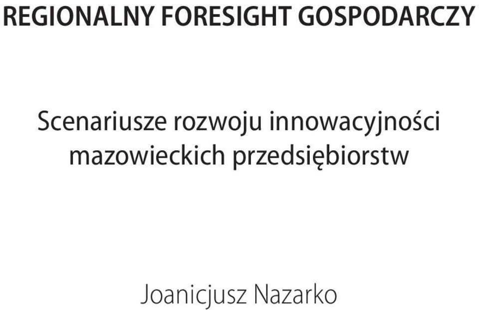 rozwoju innowacyjności