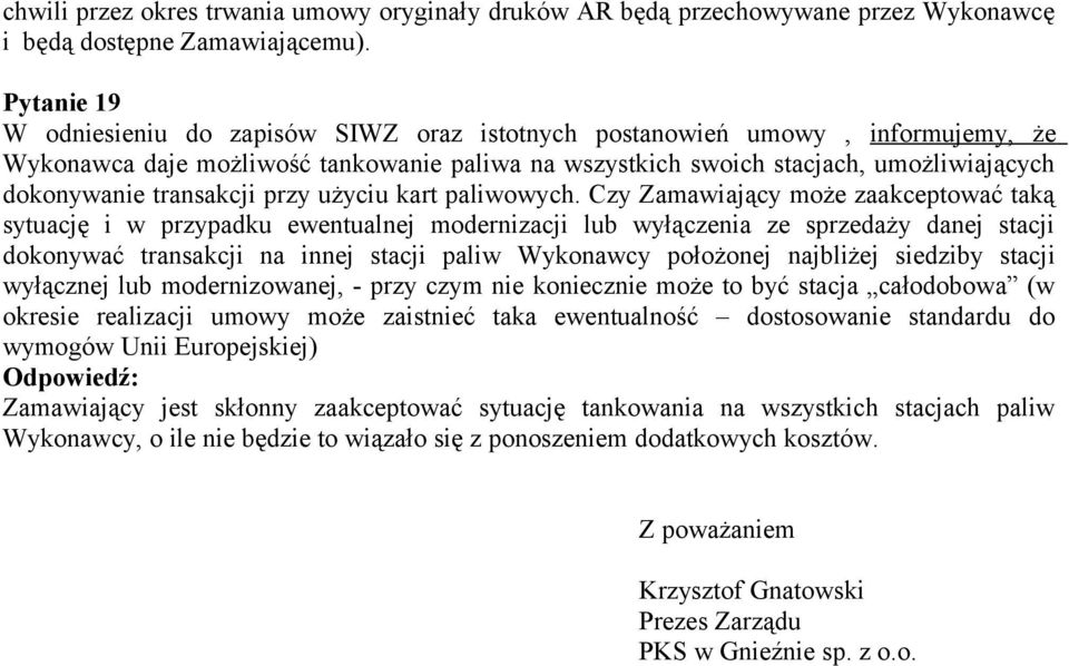 transakcji przy użyciu kart paliwowych.