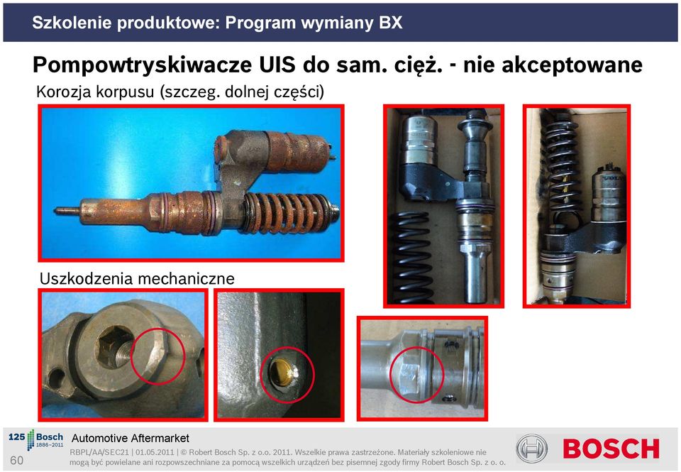 Korozja korpusu (szczeg.