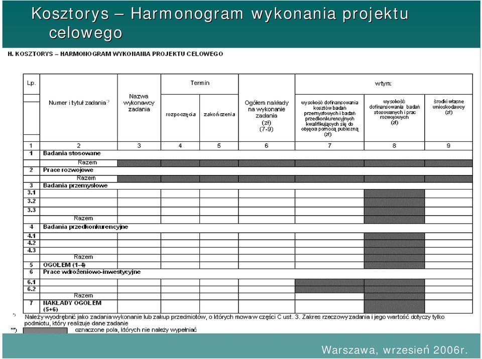 wykonania