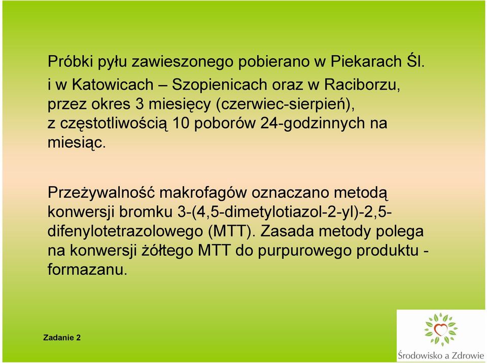 częstotliwością 10 poborów 24-godzinnych na miesiąc.