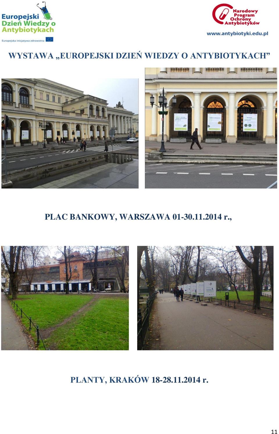 BANKOWY, WARSZAWA 01-30.11.