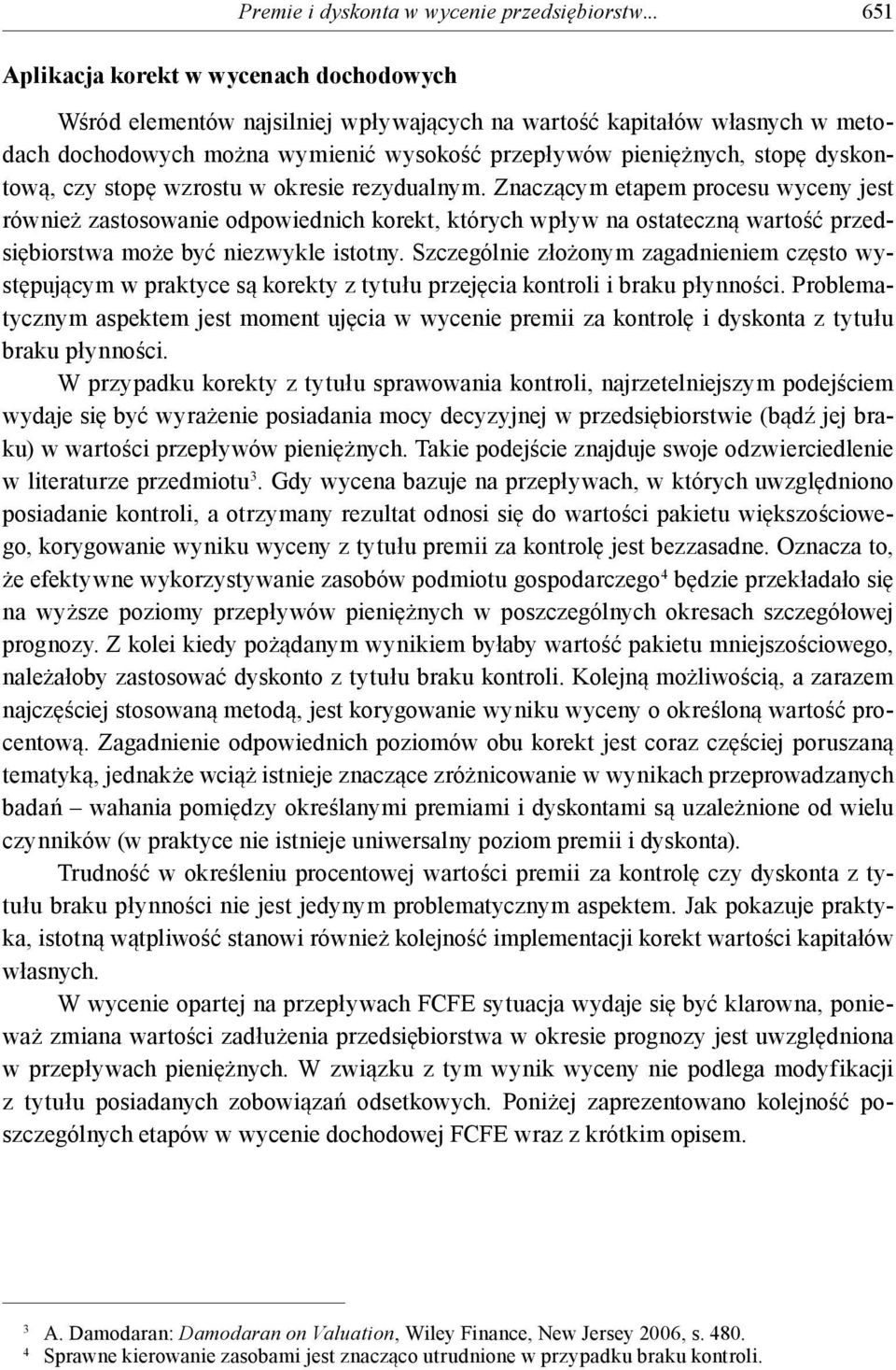 dyskontową, czy stopę wzrostu w okresie rezydualnym.