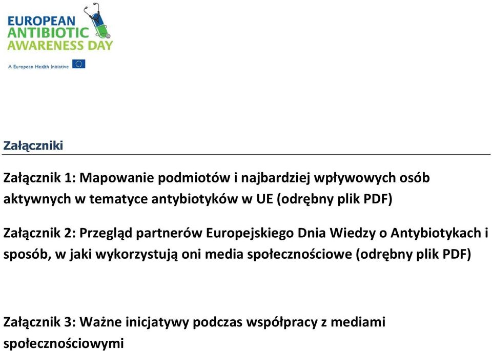 Europejskiego Dnia Wiedzy o Antybiotykach i sposób, w jaki wykorzystują oni media