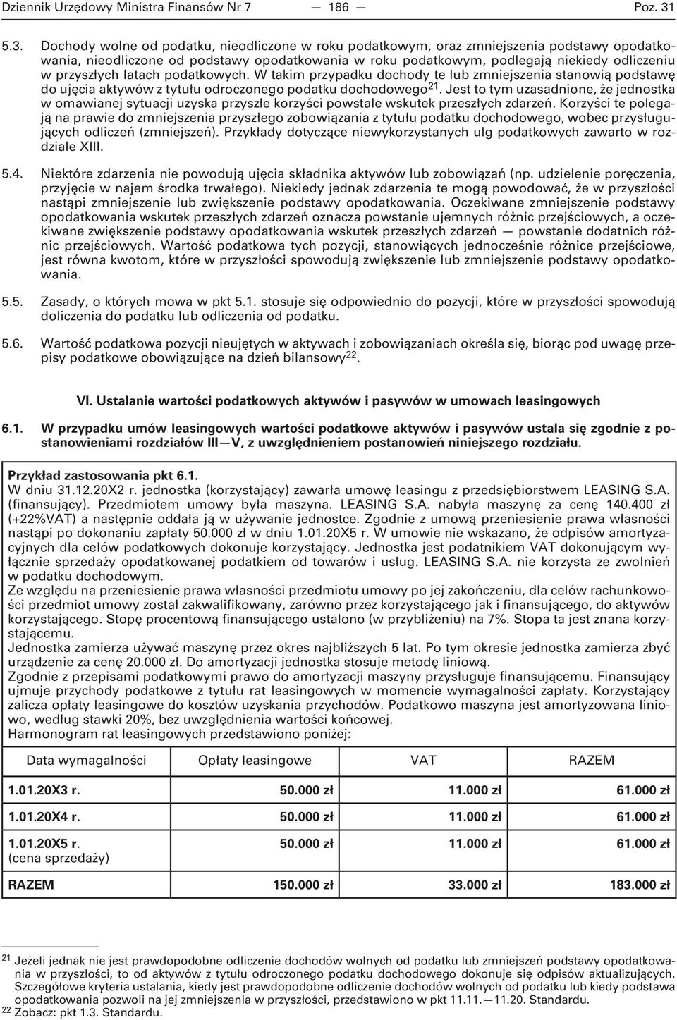 przyszłych latach podatkowych. W takim przypadku dochody te lub zmniejszenia stanowią podstawę do ujęcia aktywów z tytułu odroczonego podatku dochodowego 21.