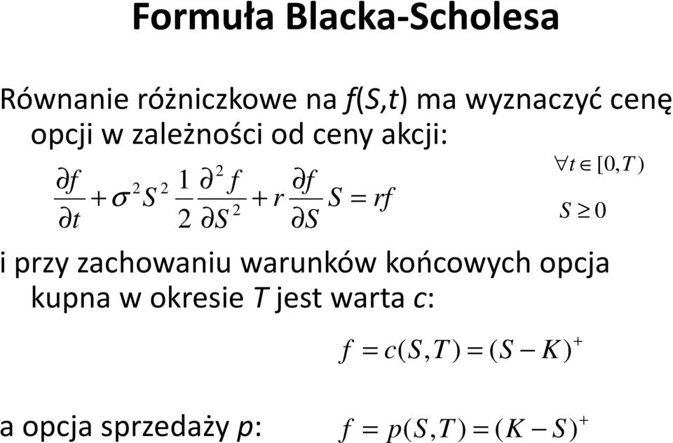 f r i przy zachowaniu warunków końcowych opcja kupna w