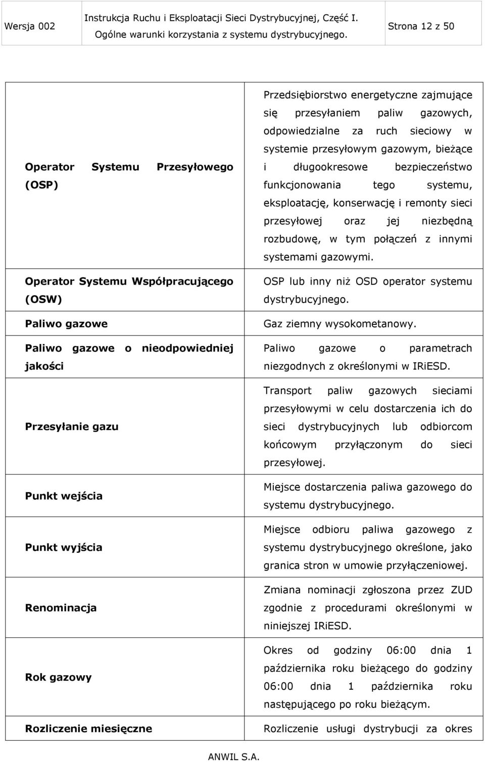 długookresowe bezpieczeństwo funkcjonowania tego systemu, eksploatację, konserwację i remonty sieci przesyłowej oraz jej niezbędną rozbudowę, w tym połączeń z innymi systemami gazowymi.