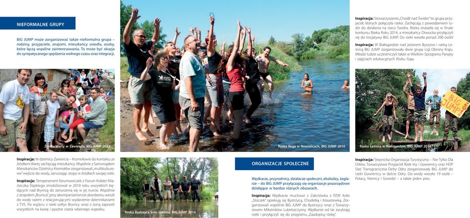 Zachęcają z powodzeniem ludzi do działania na rzecz Świdra. Rzeka znalazła się w finale konkursu Rzeka Roku 2014, a mieszkańcy Otwocka przyłączyli się do inicjatywy BIG JUMP.
