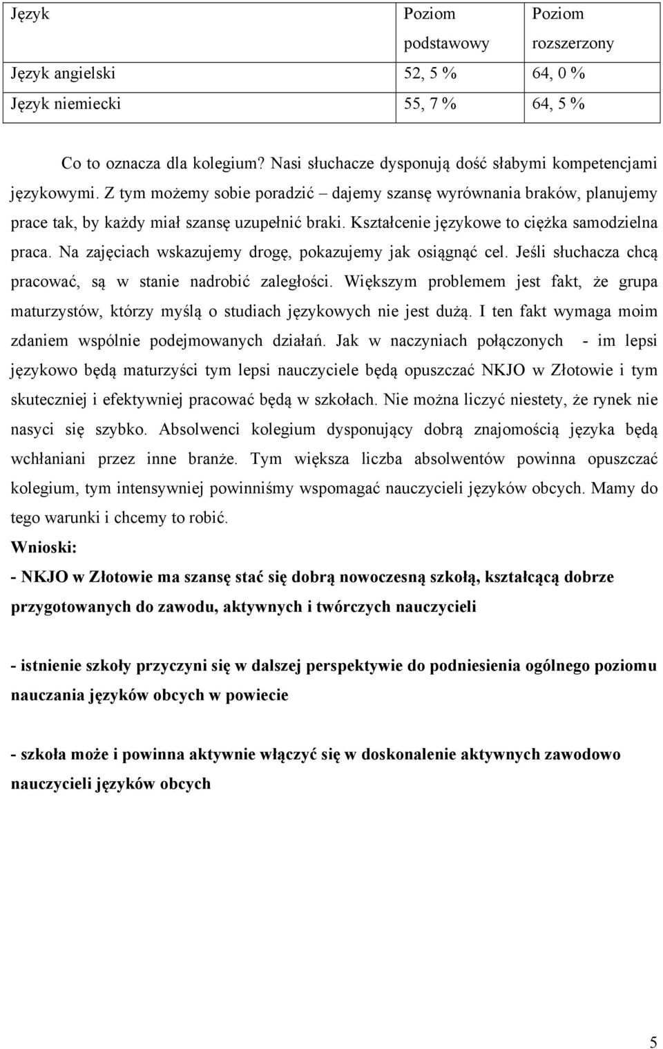 Na zajęciach wskazujemy drogę, pokazujemy jak osiągnąć cel. Jeśli słuchacza chcą pracować, są w stanie nadrobić zaległości.