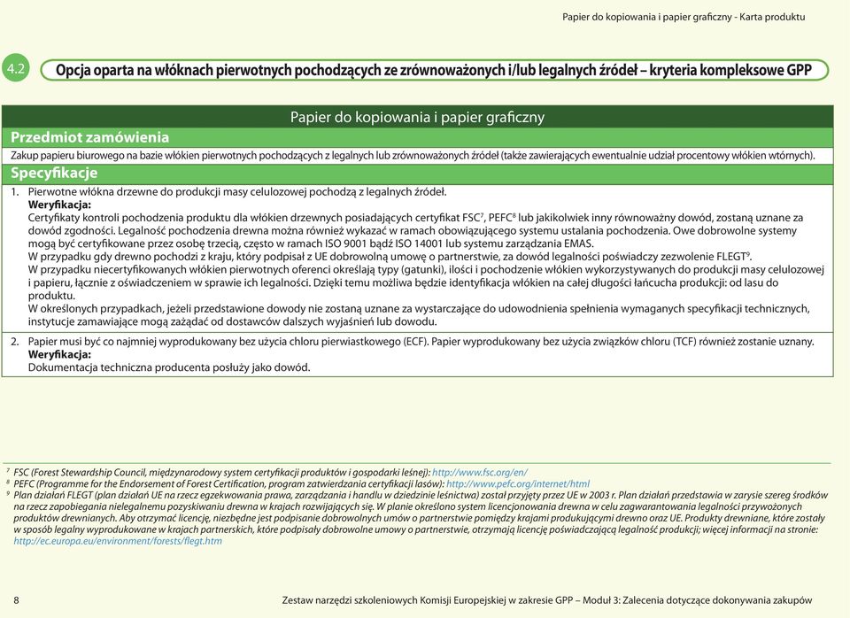 Pierwotne włókna drzewne do produkcji masy celulozowej pochodzą z legalnych źródeł.