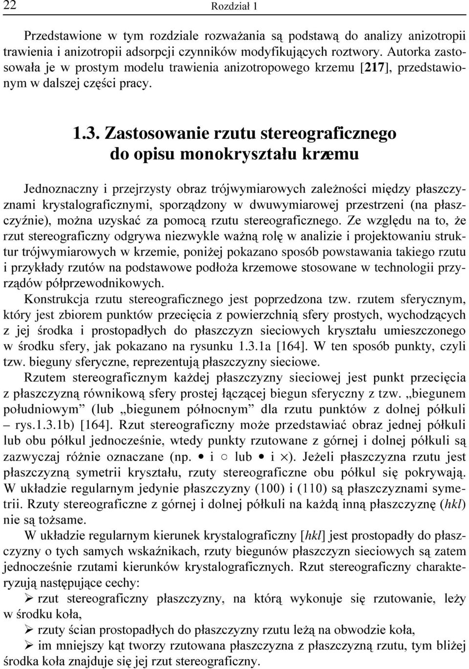 Zastosowanie rzutu stereograficznego do opisuprqrnu\v]wdáxnu]emu Jednoznaczny i przejrzysty REUD] WUyMZ\PLDURZ\FK ]DOH*QRFL PLG]\ SáDV]F]y- ]QDPL NU\VWDORJUDILF]Q\PL VSRU]G]RQ\ Z GZXZ\PLDURZHM