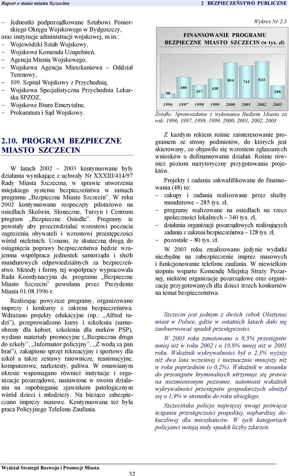 Szpital Wojskowy z Przychodnią, Wojskowa Specjalistyczna Przychodnia Lekarska SPZOZ, Wojskowe Biuro Emerytalne, Prokuratura i Sąd Wojskowy. 2.10.