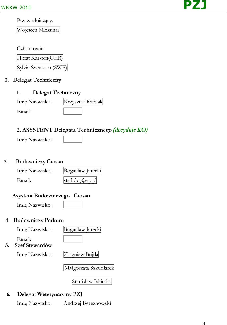 Budowniczy Crossu Email: Bogusław Jarecki stadobj@wp.pl Asystent Budowniczego Crossu 4.