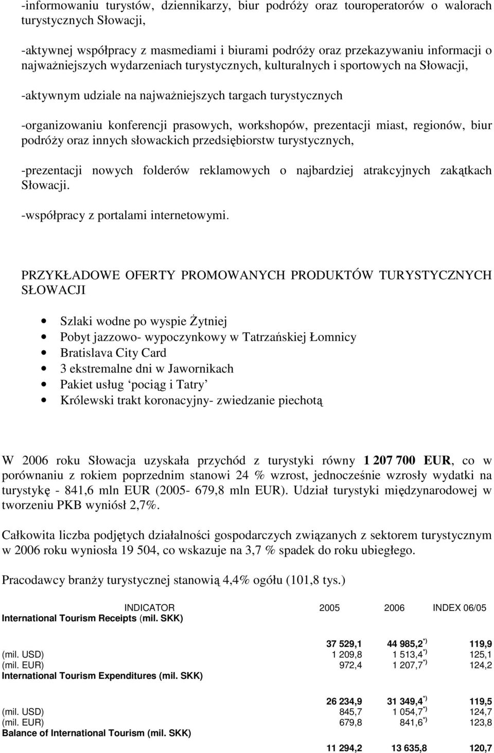 prezentacji miast, regionów, biur podróŝy oraz innych słowackich przedsiębiorstw turystycznych, -prezentacji nowych folderów reklamowych o najbardziej atrakcyjnych zakątkach Słowacji.