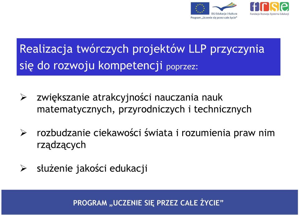 matematycznych, przyrodniczych i technicznych rozbudzanie