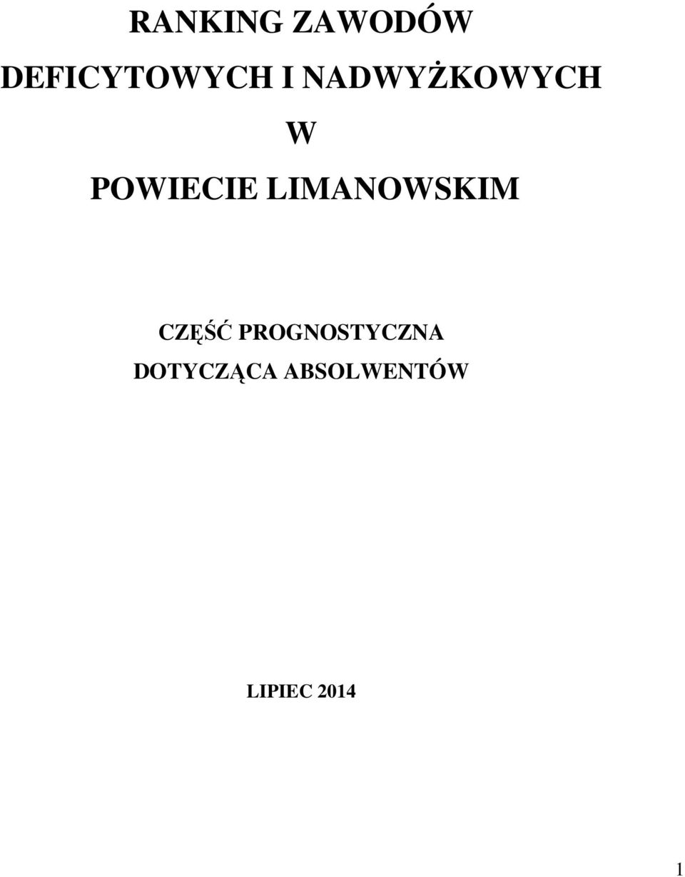 LIMANOWSKIM CZĘŚĆ