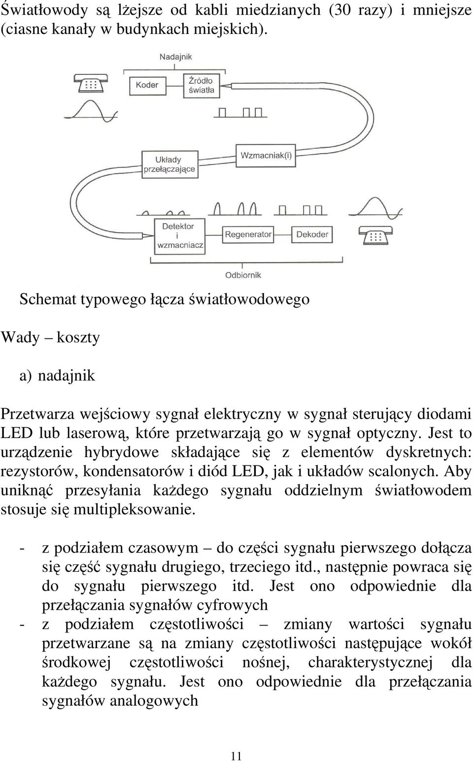 Jest to urządzenie hybrydowe składające się z elementów dyskretnych: rezystorów, kondensatorów i diód LED, jak i układów scalonych.