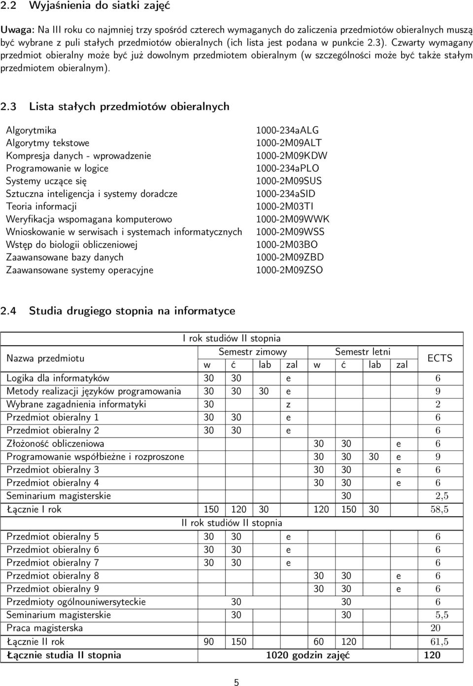 3). Czwarty wymagany przedmiot obieralny może być już dowolnym przedmiotem obieralnym (w szczególności może być także stałym przedmiotem obieralnym). 2.