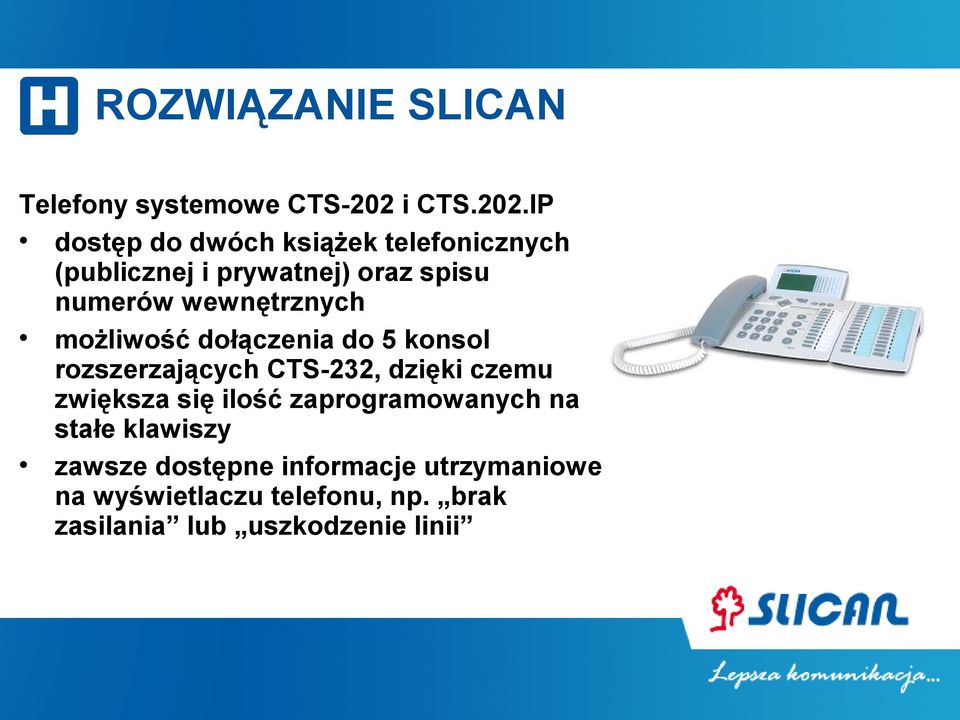 IP dostęp do dwóch książek telefonicznych (publicznej i prywatnej) oraz spisu numerów