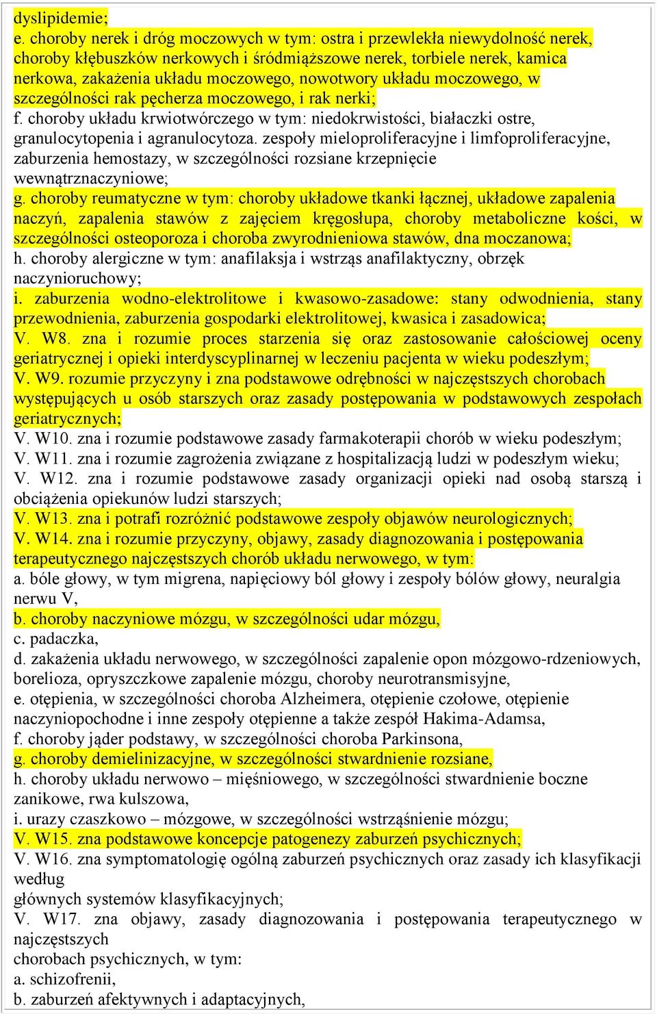 układu moczowego, w szczególności rak pęcherza moczowego, i rak nerki; f. choroby układu krwiotwórczego w tym: niedokrwistości, białaczki ostre, granulocytopenia i agranulocytoza.