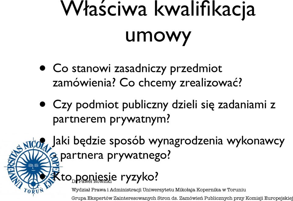 Czy podmiot publiczny dzieli się zadaniami z partnerem