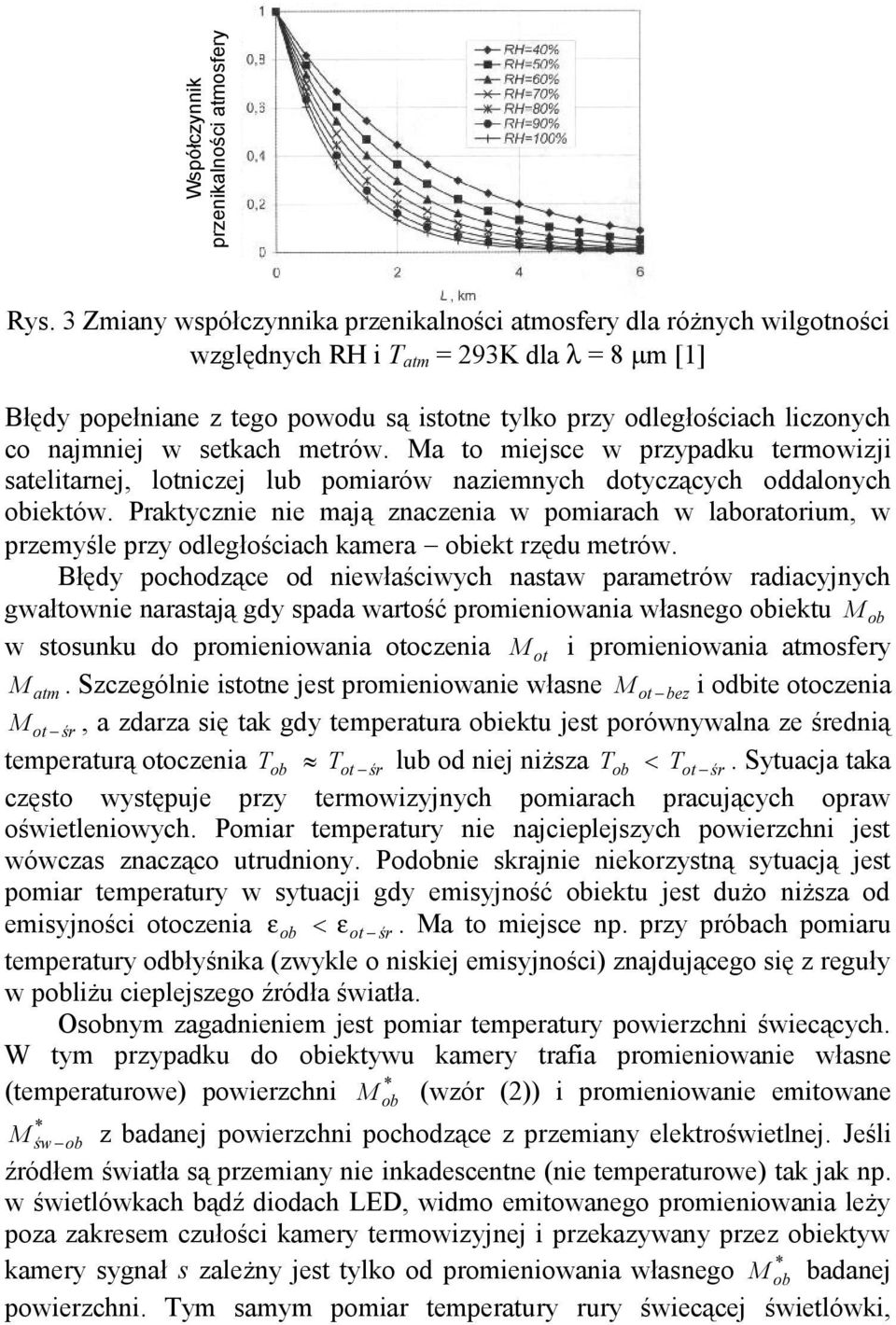 setkach metrów. Ma to miejsce w przypadku termowizji satelitarnej, lotniczej lub pomiarów naziemnych dotyczących oddalonych obiektów.