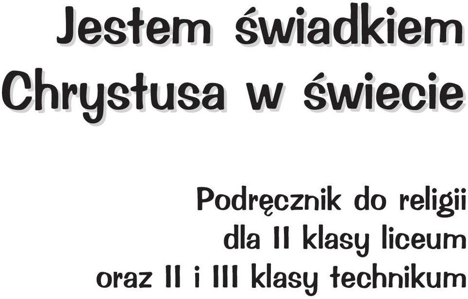 religii dla II klasy