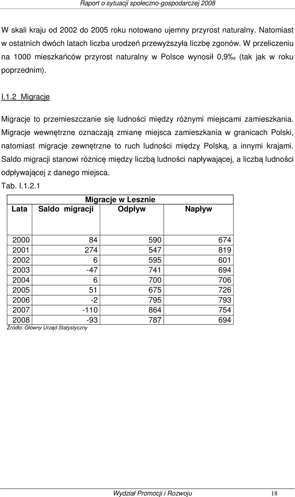 Migracje wewnętrzne oznaczają zmianę miejsca zamieszkania w granicach Polski, natomiast migracje zewnętrzne to ruch ludności między Polską, a innymi krajami.