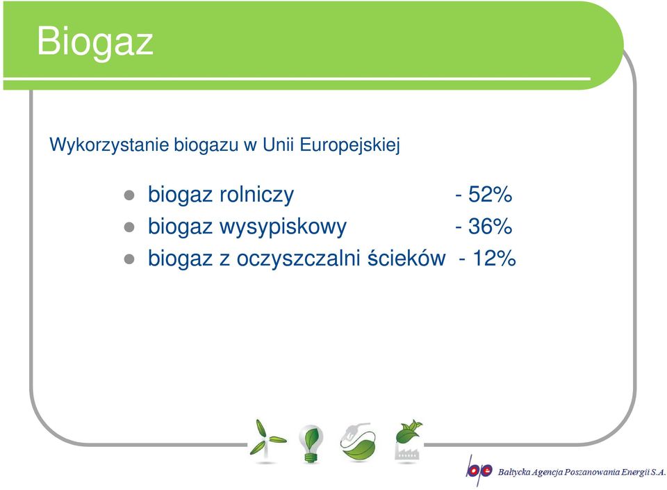 rolniczy - 52% biogaz