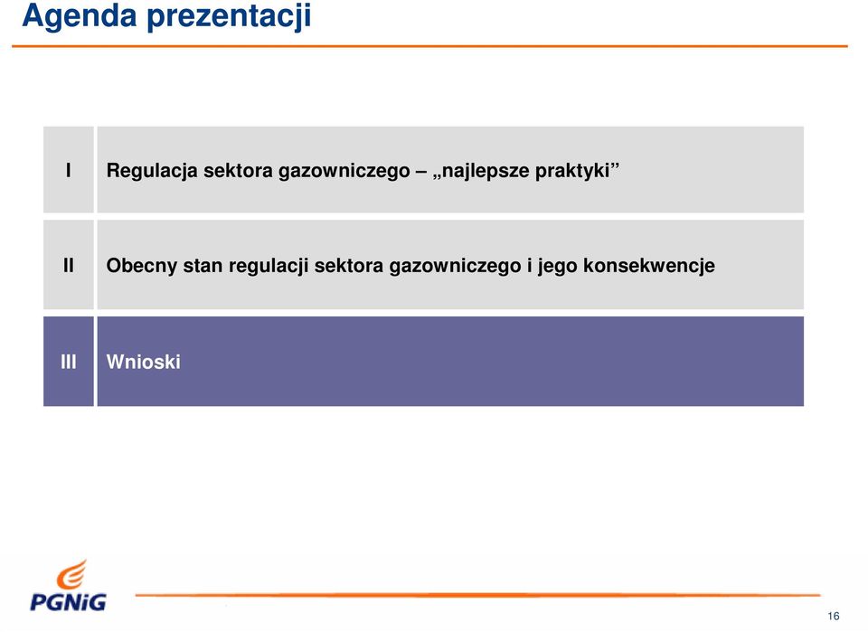 regulacji sektora gazowniczego i jego