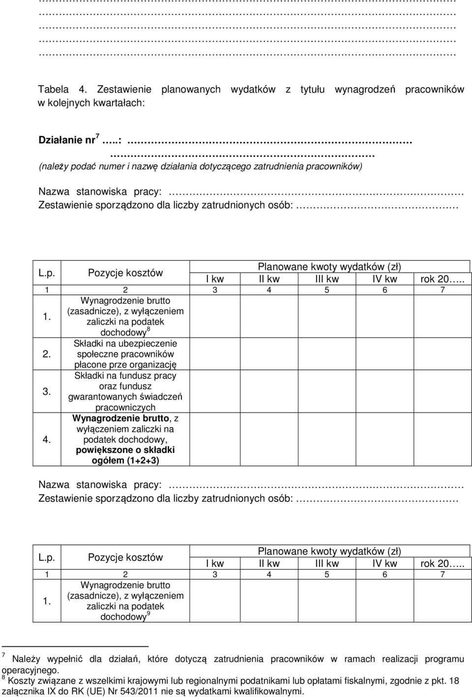 . 1 2 3 4 5 6 7 Wynagrodzenie brutto (zasadnicze), z wyłączeniem zaliczki na podatek dochodowy 8 Składki na ubezpieczenie 2.