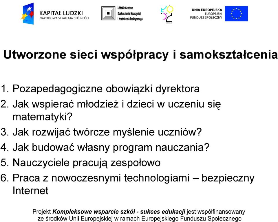 Jak wspierać młodzież i dzieci w uczeniu się matematyki? 3.