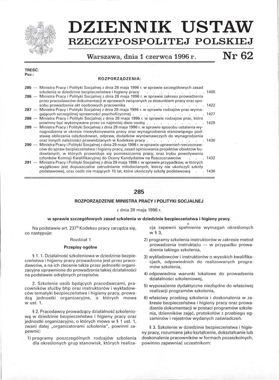 w sprawie zakresu prowadzenia przez pracodawców dokumentacji w sprawach zw ią zanych ze stosunkiem pracy oraz sposobu prowadzenia akt osobowych pracownika 1422 287 - Ministra Pracy i Polityki