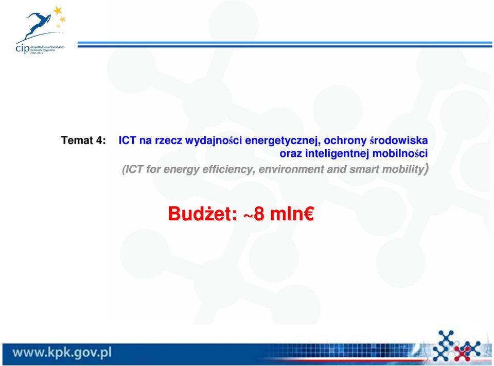 inteligentnej mobilności (ICT for energy