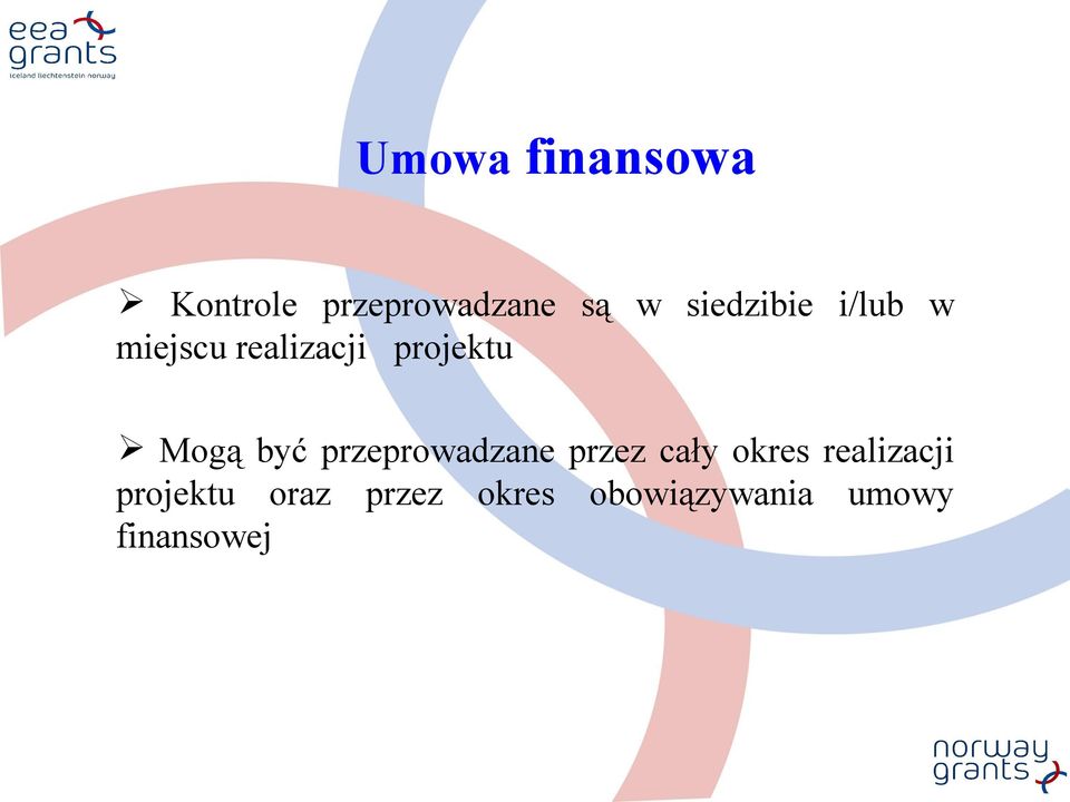 Mogą być przeprowadzane przez cały okres