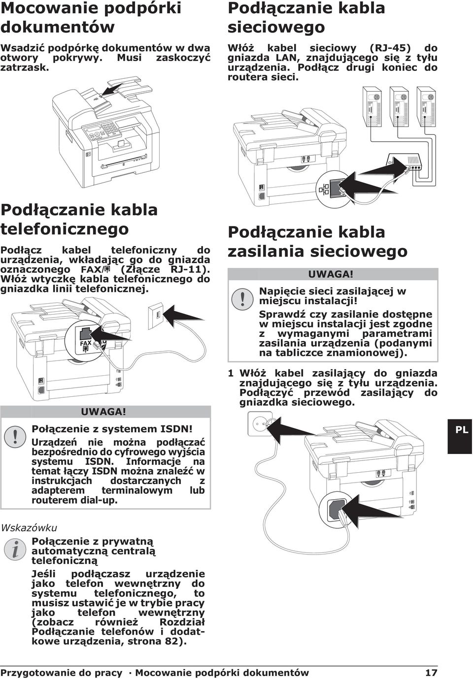 Podłącz drugi koniec do routera sieci.