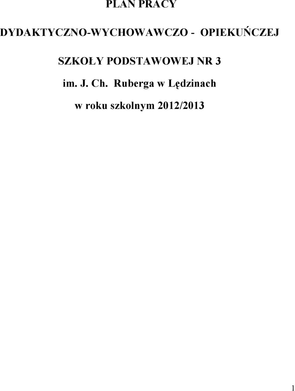 OPIEKUŃCZEJ SZKOŁY PODSTAWOWEJ