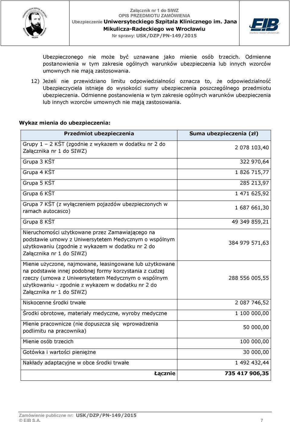 Odmienne postanowienia w tym zakresie ogólnych warunków ubezpieczenia lub innych wzorców umownych nie mają zastosowania.