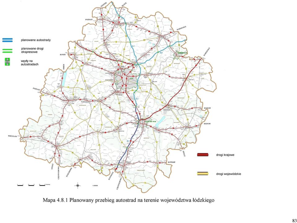 przebieg autostrad