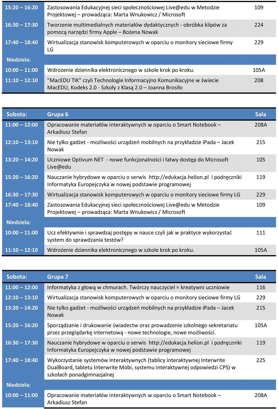 po kroku. A 11:10 12:10 "MacEDU TIK" czyli Technologie Informacyjno Komunikacyjne w świecie MacEDU, Kodeks 2.0 - Szkoły z Klasą 2.